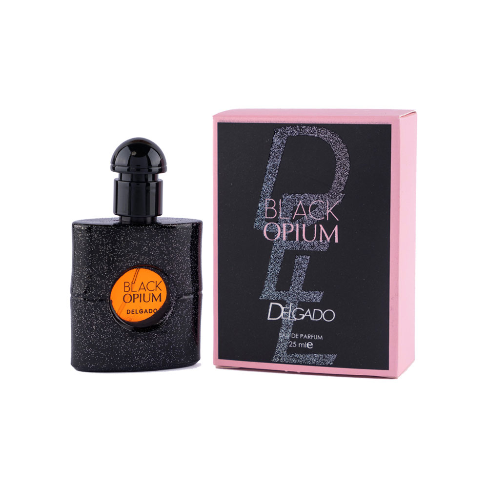 عطر جیبی زنانه دلگادو مدل ایوسن لورن بلک اوپیوم 25 میل